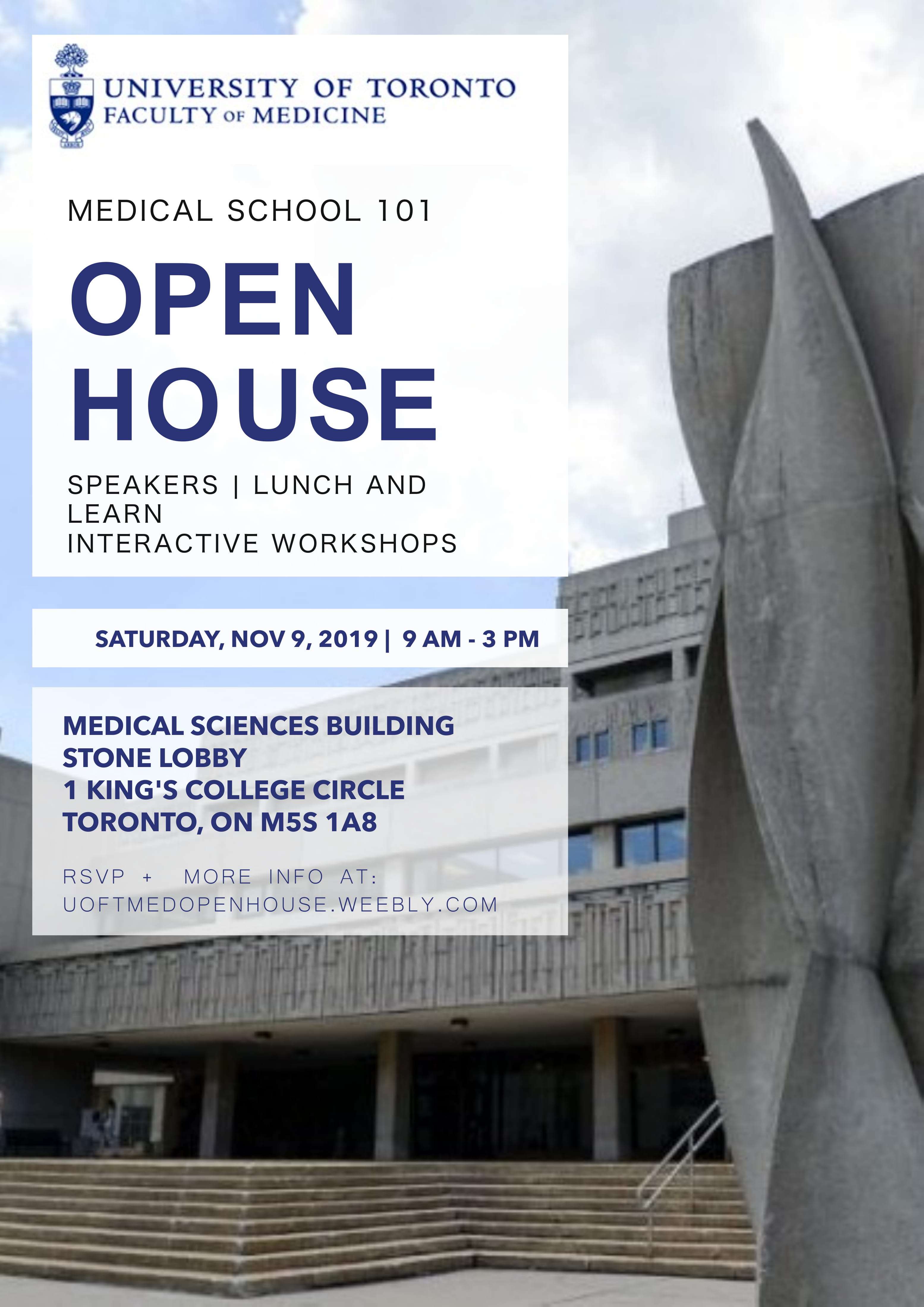 2019 Fall Open House Poster